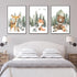 3Pcs 12x16in Woodland Animal Nursery Canvas Wall Art Forest Adventure Theme Animals Picture Posters Wall Decor Cute