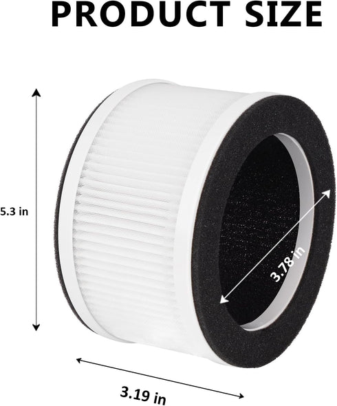 A16-2 Replacement Filter for AUTUCU A16-2 Air Clean Purifier, 3-IN-1 H13 True HEPA Filter, 2 Pack