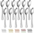 Dinner Spoons 12 Pieces, Stainless Steel 7.28inch Spoons, Easy to Clean, Dishwasher Safe