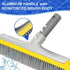 20'' POOLAZA Pool Brush, Heavy Duty Pool Brushes for Cleaning Pool Walls & Floors, Premium Pool Brush Head for Inground