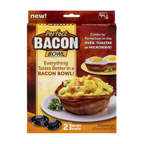 2 Pack Perfect Bacon Bowl Bowls /