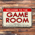 Video Game Room Accessories, Retro Arcade Tin Signs, Billiard Theater Wall Decor, 8×12 Inch Gaming Art Poster