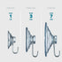 SEWANTA All-Purpose Suction Cup Hooks, 20PK Combo Set, Powerful Window Suction Cups with Hooks for Hanging