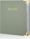 Aesthetic Recipe Binder with Waterproof Cover, Quality Blank Cookbook Binder to Organize Your Recipes
