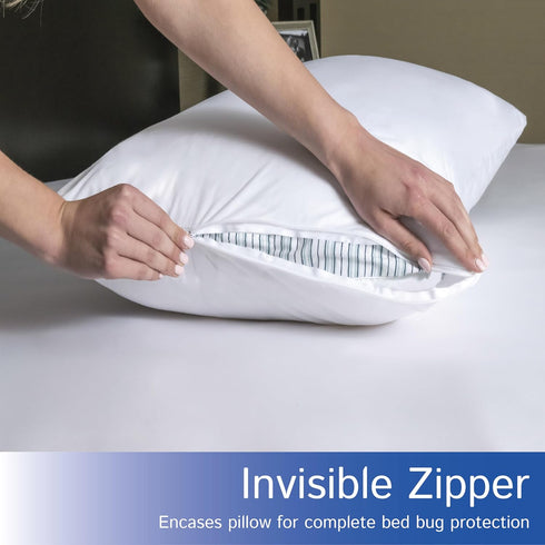 Body Size Pillow Protector, 21" W x 55" L, Waterproof Zippered Pillow Cover, Hypoallergenic Dust Proof Case