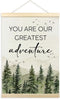 TLESKE Woodland Baby Nursery Decor Poster Hanger Frame, Forest Mountain Hanging Wall Art