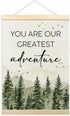 TLESKE Woodland Baby Nursery Decor Poster Hanger Frame, Forest Mountain Hanging Wall Art