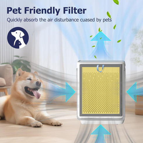 Vital 200S Pet Care Replacement Filter for LEVOIT Vital 200S and Vital 200S-P Air Purifier, H13 True HEPA, 2 Pack,