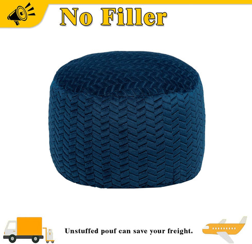 Asuprui Pouf Ottoman Unstuffed Ottoman Foot Rest Floor Pouf Round Pouf Seat Floor Bean Bag Chair Foldable Floor Chair
