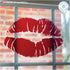 Valentine's Day Decorations - Home Decor Lipstick Lips Kiss Window Sticker, Reusable Double Sided Cling Decal
