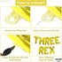 KatchOn Giant Dinosaur Balloons for Birthday Party, 48 Inch, Pack of 4, Three Rex Party Decorations, Dinosaur Birthday