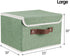 Storage Bins Boxes with Lids 2 Pack, Decorative Collapsible Fabric Storage Basket Containers for Organizing Closet Home