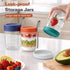 4 Pack 16 oz Overnight Oats Containers with Lids and Spoons, Airtight Oatmeal Container with Measurement Marks