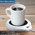 Home-X Mug Warmer, Desktop Heated Coffee & Tea - White Candle & Wax Warmer