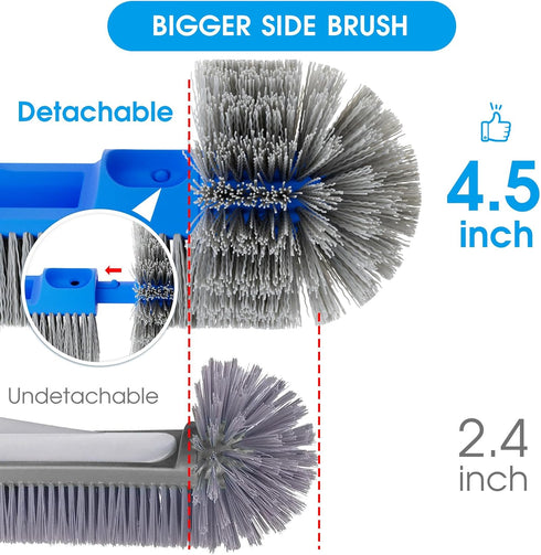 20'' TidyMister Pool Brush for Cleaning Pool Walls, Light Duty Pool Brush Head Detachable Side Brush Nylon Bristles