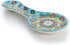 Handmade Spoon Rest, Ceramic Spoon Rest for Stove Top, 10" Spoon Rest for Kitchen Counter, Dishwasher Safe Spoon Holder for Stove, Housewarming Gifts Utensil Rest, Colorful Spoon Rests (Turquoise)