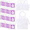 Tarpop 200 Pack Plastic Disposable Aprons, 44 x 30 Inch Large Clear Aprons for Cooking, Painting, DIY Crafts