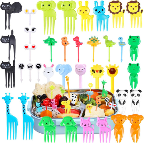 Vicuna R 150 Pcs Animal Food Picks for Kids, Fun Kids Food Picks for