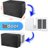 600D Outdoor Air Conditioner Covers and Indoor Air Conditioner Cover for U-Shaped Window Air Conditioner Unit, with Adjustable Hook and Loop Straps, Full Coverage and Dust-Proof Waterproof, Washable