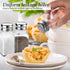 Set,DWTS Salt and Pepper Shakers DANWEITESI Salt Shaker with Stainless Lid-Glass Spice Jars Kitchen Gadgets,Clear