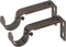 Ivilon Adjustable Brackets for Curtain Rods - Set of 2 for 1 or 1 1/8 Inch Rods - Oil Rubbed Bronze