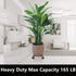Homeyi 13 Inches Plant Caddy with Wheels Heavy Duty Metal Iron Large Potted Plant Stand Holder Move Around Indoor