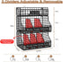 Countertop 3 Egg Holder with Dividers & Labels, Tier Stackable Chicken Egg Holder Egg Baskets for Gathering Fresh Eggs