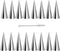 20 Pack 5.5 Inch Cream Horn Molds, Stainless Steel Baking Cones for Cannoli, Ice Cream, Standing Cone Shape