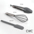 COOK WITH COLOR Silicone Cooking Utensils - 3 Pc Kitchen Utensil Set for Nonstick Cookware, Easy to Clean