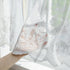 Molaxhome White Lace Valances for Windows, 51x16inch, Semi Sheer Curtain for Kitchen Cafe