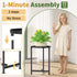 LASZOLA Metal Large Plant Stand for Indoor Plants, Morden Corner Plant Holder Rack, Sturdy Vertical Single Flower Shelf