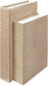 2Pcs Faux Books for Decorative, Linen Fake Books Boxes Blank Stacked Decor