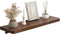 Danpoo 16 inch Solid Walnut Floating Shelf - Large, Heavy Duty Wall