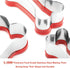 3-Piece Dog Bone Cookie Cutters Set - Dog Treats Cutters, Bone Shapes, Soft PVC Coated