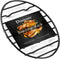Black Roasting Rack with Integrated Feet, Enamel Finished, Nonstick, Fits 13 Inch Oval Roasting Pan, Dishwasher Safe