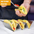 Taco Holders Set of 6, Stainless Steel Taco Stand with Easy-Access Handle, Oven Safe for Baking, Dishwasher Safe