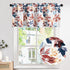 Leeva Leaves Printed Window Valance, Linen Texture Farmhouse Small Curtains Rod Pocket Semi-Blackout Valance for Living Room Kitchen Bathroom, 52 x 18 Inch, One Panel by Leeva