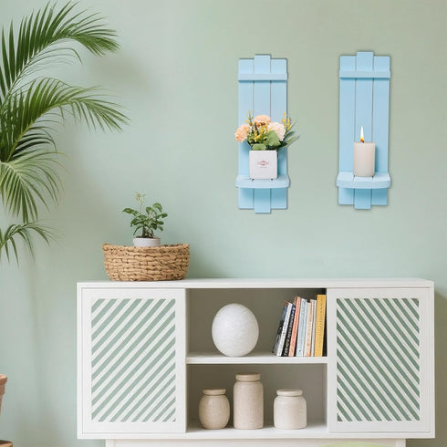Set 2, Yorkmills Sconces Wall Decor of Wall Candle Holder Rustic Home Decor, Farmhouse Art Floating Candle Sconces