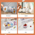 17QT 1 Pack (1 Pack) loobuu Plastic Storage Bins with Lids - Art Craft Supply Organizer Box with Brush Pot for Kids