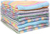 Kitchen Dish Cloths 100% Cotton Tea Towels, Soft and Absorbent, Machine Washable Set of 8 Multi Colors