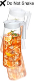 Amazing Abby Slim Tritan Pitcher 64 oz, Unbreakable Plastic Water Pitcher with Lid, BPA-Free, Dishwasher-Safe