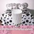 100 Pcs Cow Print Cupcake Liners Case, Waterproof and Greaseproof Cow Baking Cups for High Temperature, Black/White