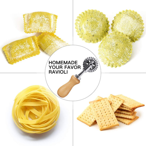 Pasta Maker Cutter Wheel, Dough Ravioli Pizza Cutter Wheel for Home and Kitchen, 1.3"