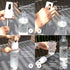 Portable Sparkling Water Maker, Stainless Soda Maker for Home and Outdoor Use, 10PCS Cylinders, 1L PET Bottle