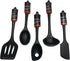 Chef Craft Premium Silicone Kitchen Tool and Utensil, 5 Piece Set, Black by Chef Craft