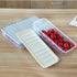Food Storage Bin Vegetable Organizer with Lid, Clear Fridge Crisper to Keep Food Fresh, BPA Free Kitchen Organizer