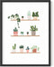 HAUS AND HUES Succulent Art Plant Pictures Wall Art & Botanical Prints | Cactus Wall Art Poster UNFRAMED 12"x16"