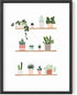 HAUS AND HUES Succulent Art Plant Pictures Wall Art & Botanical Prints | Cactus Wall Art Poster UNFRAMED 12"x16"