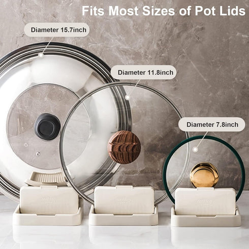 Spoon Rest with Lid Holder, SYOUACEND Kitchen Utensil Rest for Stove Top, Organizer Gadgets
