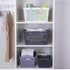 Plastic Shower Caddy Basket with Handles, Cleaning Supply for Dorm, School, Camping, Travel, Bathroom (Dark Grey)